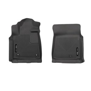 Toyota Tundra Floor Mats - Front - Husky Liners - X-Act Contour - Black - `12-`14